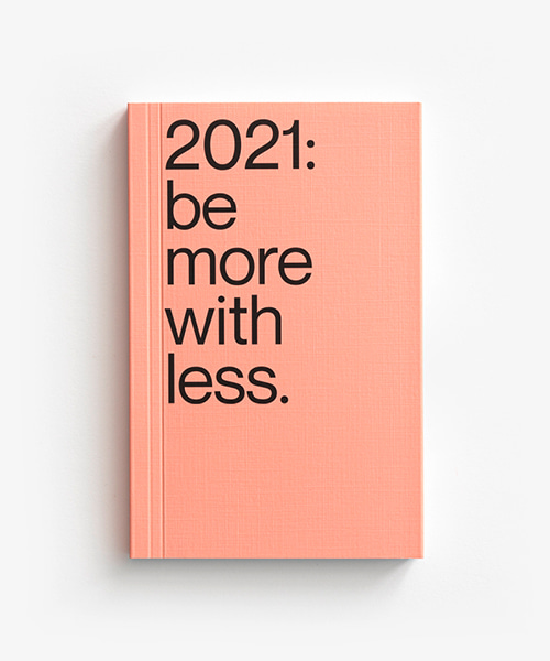 Erde-2021 Planner &#039;Be More with Less&#039; - Salmon