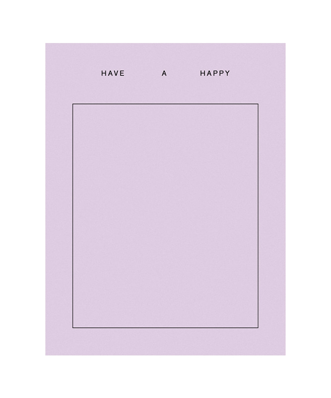 Erde-GOODS GANG / Fill in the Blank Card: Have A Happy