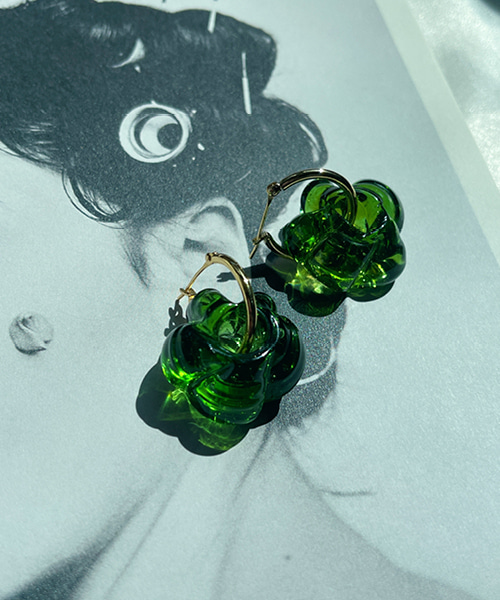 Erde-Sisi Joia / Fleur Earrings - Green