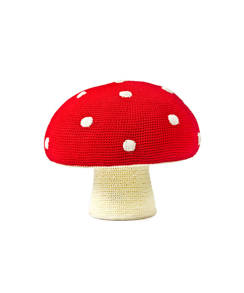 Erde-Red Mushroom Pouffe