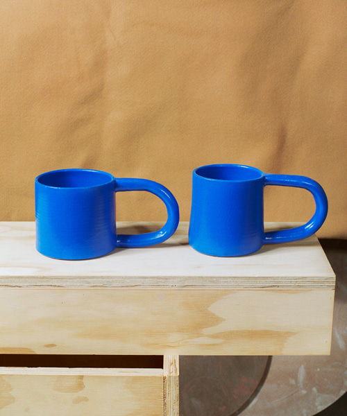 Erde-Workaday Handmade / Short Blue Mug