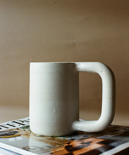 Erde-Workaday Handmade / Tall White Mug